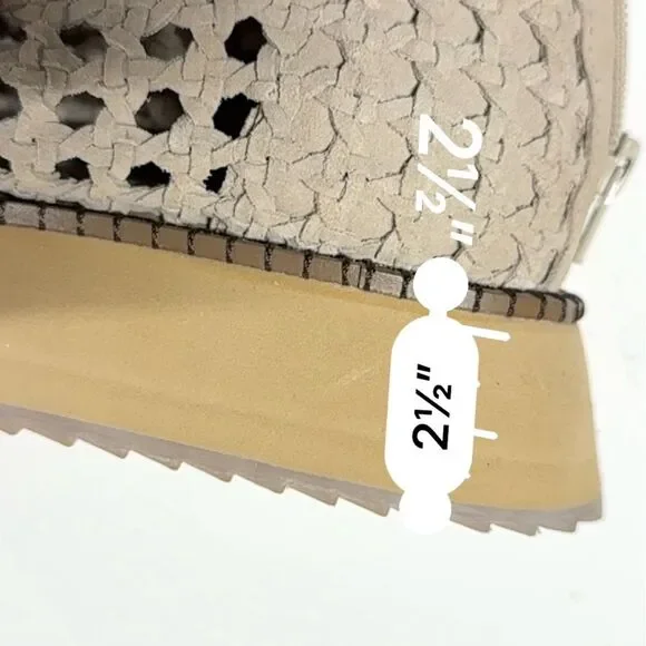 Free People Luca Lace Up Sandal in Creme Suede 7.5 NWOB